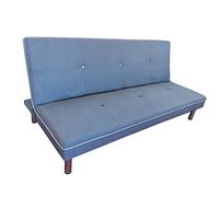 MUEBLIX.COM | Sofa Cama Salduero 3 Plazas | Sillón Cama | Cama Sofa | Sofa Cama Apertura Click Clack | Tapizado en Tela | Sofa de Diseño | Color Gris