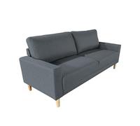 MUEBLIX.COM | Sofa Carlo 3 Plazas de Salón Moderno | Tapizado de Tela | Suspensión de Muelles y Correas | Cojín del Asiento y Respaldo de Espuma