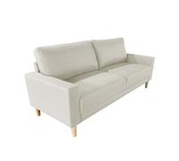 MUEBLIX.COM | Sofá Carlo de 3 Plazas | Moderno Sofá de Salón | Confortable y Tapizado en Tela | Suspensión de Muelles y Correas | Cojín del Asiento y Respaldo de Espuma