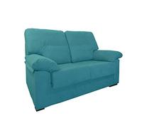 MUEBLIX.COM | Sofa Marcos, 2 Plazas, Diseño para Salón Moderno, Confortable, Armazón de Pino Gallego, Asientos de Goma Espuma, Azul