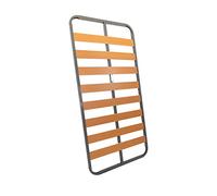 MUEBLIX.COM, Somier Eco para Cama 90 x 180 cm, Somier Sin Patas, Láminas Madera de Chopo de 17 cm y Estructura de Tubos de Acero, Útil para Camas Nido o Camas Individuales