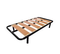 MUEBLIX.COM Somier Lama Ancha para Cama 105 x 190 cm | Somier con 4 Patas | Láminas Madera de Chopo de 17 cm y Estructura de Tubos de Acero | Útil para Camas Nido o Camas Individuales