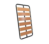 MUEBLIX.COM Somier Lama Ancha para Cama 90 x 180 cm | Somier Sin Patas | Láminas Madera de Chopo de 17 cm y Estructura de Tubos de Acero | Útil para Camas Nido o Camas Individuales