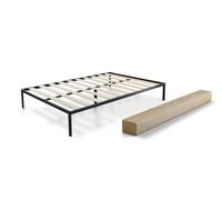 MUEBLIX.COM - Somier para Cama 150 x 190 cm Nebu, Somier con Patas 30,5 cm, Listones Peso Máximo de 180 kg, Cama Somier con Marco Metálico