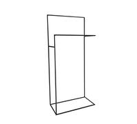 MUEBLIX.COM | Toallero de Pie Delta | Toallero de Forja con Varilla Maciza de 10mm | Toallero de Baño | Color Negro | Tamaño 42 x 20 x 91 cm