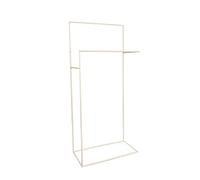 MUEBLIX.COM | Toallero de Pie Delta | Toallero de Forja con Varilla Maciza de 10mm | Toallero de Baño | Color Blanco Roto | Tamaño 42 x 20 x 91 cm