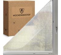 MÜCKENMEISTER® Mosquitera para Ventana (130x150 cm, blanca) - Mosquitera Ventana recortable - Mosquiteras para Ventanas con cinta adhesiva - Red antimosquitos para Ventanas