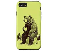 Müder Bear Coffee - Camping Funny y Papá Carcasa para iPhone SE (2020) / 7/8