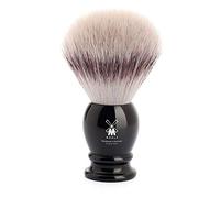 Mühle Brocha de afeitar clásica con fibra Silvertip, grande, mango de resina preciosa, hecha a mano, vegana