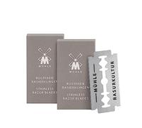 MÜHLE Juego de 20 cuchillas de afeitar para todos los modelos de maquinillas de afeitar de seguridad y maquinilla de afeitar - Acero inoxidable