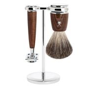 Set Afeitado Mühle Brocha Afeitar Tejón Gris, Maquinilla afeitar clásica Rytmo
