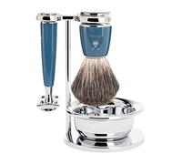 Mühle Shaving – Juego de afeitado RYTMO – 4 piezas, doble filo, peine cerrado