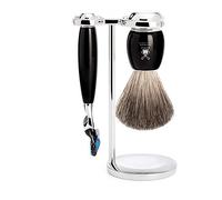 Mühle S81m336f Vivo, Negro 3-piecepure Tejón/Fusión Set de Afeitado
