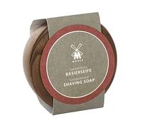 MÜHLE Set de jabón de afeitar - Cuenco de madera con jabón de afeitar con madera de sándalo para piel normal y seca - cálido y sensual - 65 g