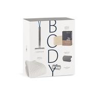 MÜHLE Set de regalo BODY: Companion - Juego de afeitado unisex de seguridad, incluye barra de jabón corporal, protector de cuchilla, paquete de 10 hojas de afeitar y toalla de afeitado de algodón