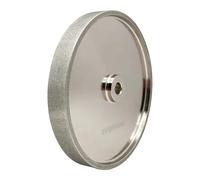 Muela abrasiva CBN de 8 pulgadas, grano 80-1000, ancho de 1 pulgada y mandril de 5/8 pulgadas, ideal for afilar herramientas de torneado de madera.(320)