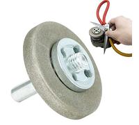 Muela abrasiva de 5,6 cm de diámetro, piedra afilar alta dureza Afilador cuchillos eléctrico Afilador brocas para herramienta cepillado Taladro Tijera (malla 360)
