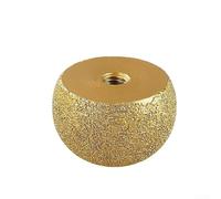 Muela abrasiva de cabeza de hongo incrustada de diamante diseñada para trabajos complejos en granito, mármol, pizarra, vidrio y acero endurecido (40 mm)