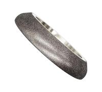 Muela abrasiva de diamante de sierra de cinta de 6 pulgadas y 150 mm, ruedas Cbn galvanizadas for afilar el ángulo 10-30(150mm 22.23T B126,Hole 31.75mm)