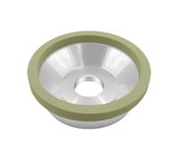 Muela abrasiva de diamante de unión vitrificada de 100 mm, herramienta PCD/PCBN tipo cuenco, cuchillo de acero de aleación, ancho abrasivo de 10 mm(150 Grit)