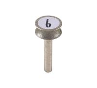Muela Abrasiva de Diamante Muela Abrasiva para AvióN de Vidrio ChafláN de Borde Recto VáStago de 6 Mm (6 Mm)