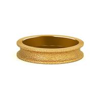 Muela abrasiva de diamante soldada al vacío, media caña, 75 mm, diámetro interior 20, grano 60-80, varios tamaños(10mm)