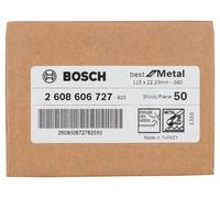 Muela abrasiva de fibra BOSCH R574, Best for Metal D = 115 mm; GRAMO = 60 2608606727