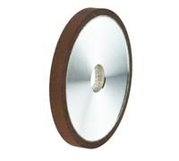Muela abrasiva de pulido, diamante 100 mm - Cortador adherido con resina forma plana for trabajar metales, orificio 20, ideal for cerámica y aleaciones duras(120Grit)