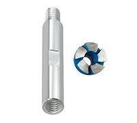Muela abrasiva segmentada turbo de 1 pulgada estilo cuenco para amoladora angular de hormigón y granito con diseño de vibración reducida (con varilla de 140 mm)