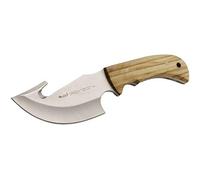 MUELA. Cuchillo desollador Muela GRIZZLY-12.OL. Mango de Olivo. Hoja: 12 cm. Funda de Cuero. Herramienta para Caza