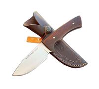 Muela Cuchillo Rhino RHINO-10CO hoja de acero ACX-380 de 10 cm y empuñadura de cocobolo para Caza, Pesca, Supervivencia y Bushcraft - Realizado en Ciudad Real
