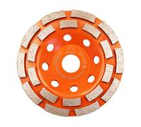 Muela de copa de diamante 125mm - BRSCHNITT Disco de molienda de diamante Doble Filas para Hormigón Granito Piedra Mampostería Cerámica