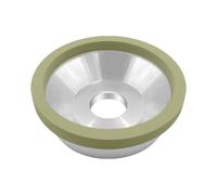 Muela de diamante de aglomerante vitrificado de 100 mm, tipo cuenco, for herramientas PCD/PCBN, aleación de acero de tungsteno, cuchilla de diamante, 1 pieza(400 Grit)