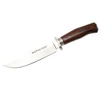 MUELA ELK-14R.I Coral Pakkawood Cuchillo de caza con funda de cuero