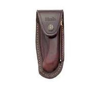 Muela Funda para Navaja F/GL-10C con chaira realizada en cuero compatible GL-10 con chaira para Caza, Pesca, Supervivencia y Bushcraft + Portabotellas de regalo