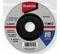 Muela MAKITA acero 115x6x22,23 mm A-80927