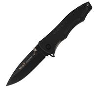 Muela Navaja Panzer PANZER-10N hoja de acero ACX-380 PBT con fibra de vidrio para Caza, Pesca, Supervivencia y Bushcraft Realizado en Ciudad Real + Portabotellas de regalo