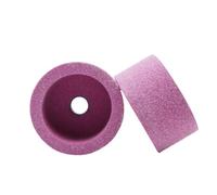 Muelas abrasivas de cerámica de sobremesa - Discos de corindón duraderos en forma de cuenco for rectificado de precisión (1 unidad)(Red,100 * 50 * 20 * 60mm)