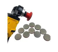 Muelas abrasivas, discos para tallar, Disco de pulido de diamante galvanizado con rosca M14 for muela abrasiva, disco de lijado for baldosas, hormigón y piedra. Piezas for amoladoras.(10Pcs-Grit200)