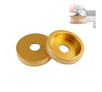 Muelas abrasivas redondeadas, Muela de diamante for rectificado de bordes, grano 50 de 75 mm, rueda de amoladora angular de 15 mm/20 mm(20mm)