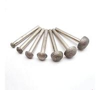Muelas de diamante, brocas de esmeril para uñas, Diamond Emery Grinding Head Bits For Nail Cutter Pack Of 5 6mm Shank Head 8-20mm(6mmx8mm)