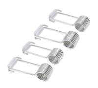 Muelle a Tope para Puerta, Acero Inoxidable, Fácil Instalación, Bisagra de Resorte, Accesorio de Bisagra para Cierrapuertas, 4 Piezas para Puertas de Cocina