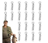 Muelle de cebo blando, cebo de , candado de salto, gancho de al aire libre, pasador de centrado, tornillo de , 20 unidades, equipo de al aire libre