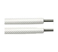 muelle de gas para capó Para Nissan NV150 AD 2016-2020 Soporte De Elevación De Puntal De Gas Capó Delantero Modificación De Resortes De Gas Amortiguador(SILVER CARBON FIBER)