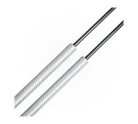 Muelle De Maletero Amortiguadores de maletero para Toyota para Previa 2006-2020, soporte de elevación de maletero, resortes de gas Amortiguadores(Silver Carbon Fiber)