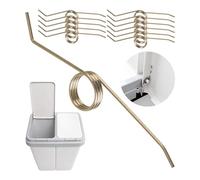 Muelle de pata de recambio para cubo de basura, 12 pzs, de metal, compatible con el cubo de basura DUO BIN, muelle de metal de 64 x 11 x 4 mm