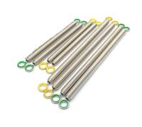 Muelle de Pilates Reformer Accesorio 8 Uds. Unidades de Tablero Pared for Pilates, trampolín, Equipo Madera, Juego Resorte Acero con Alambre Musical for Yoga y meditación Pilates