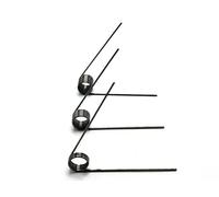 Muelle de torsión de 1,0 mm, 10 unidades, 65 mm, acero en forma de V, ángulo de 60, 90, 120, 180 grados, muelles metálicos personalizados (Tamaño: 6 mm (6 laps), color: 5,5 mm _ 180