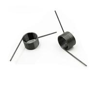 Muelle de torsión, diámetro del alambre, 2,5 mm, acero para resortes, pequeño muelle de torsión en forma de V 60, 90, 120, 180 grados, clip 3 redondos, 9 redondos, 10 unidades (7,5 mm (3 laps), 12 mm