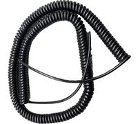 Muelle Espiral Cable en espiral de 8 núcleos, enchufe estándar, cable eléctrico de resorte de dureza, alambre elástico multifilar de resorte Retráctil Bobina (Size : Stretch 2.5 Meters, Color : 8 co